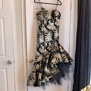 Beautiful black,gold beautiful dress.